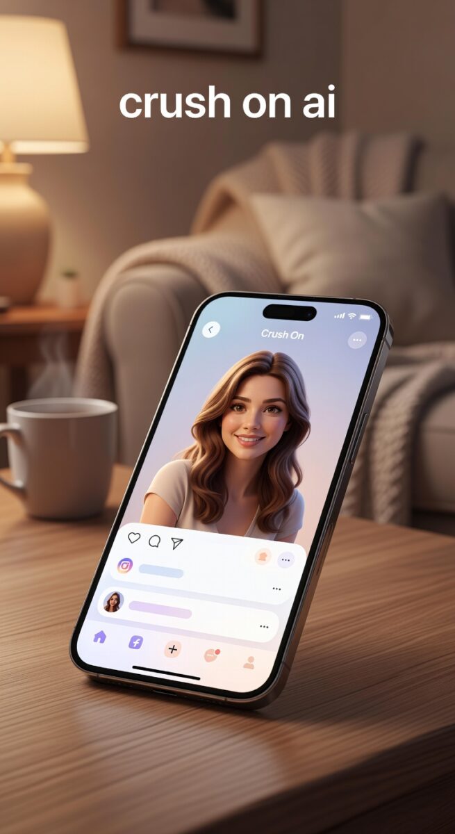 AI companion illustration for crushon ai review 2026